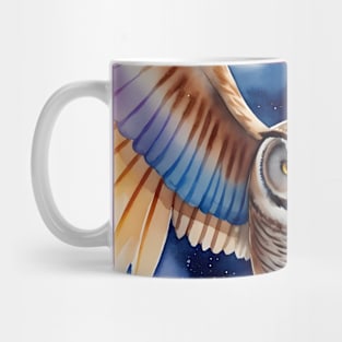 Watercolour Owl Art Mug